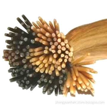 100g/pc 0.5g/strand straight Indian Remy human prebonded stick I-tip hair extensions